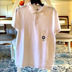 White polo boys shirt